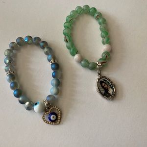 Bracelet hand made with virgen d Guadalupe images $10 each
